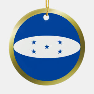 Honduras-Flaggen-Ornament Keramikornament