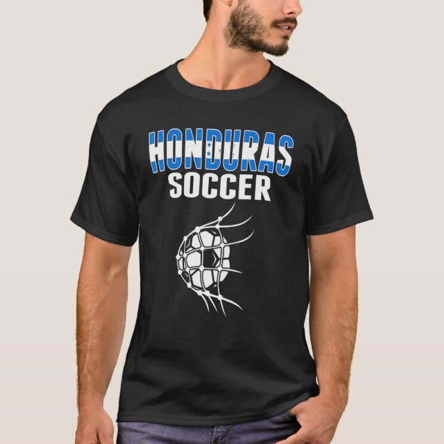 Honduras Fußball-Ball im Netz Honduras Football Su T-Shirt (Vorderseite)
