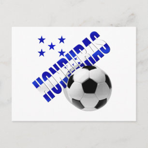 Honduras Fußball-Stars Fußball-Artwork-Design Postkarte