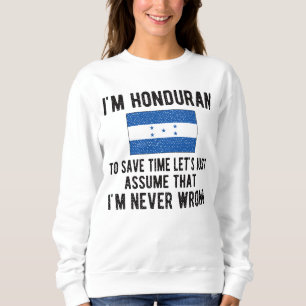 Honduras Heritage Honduras Roots Honduras Flagge Sweatshirt