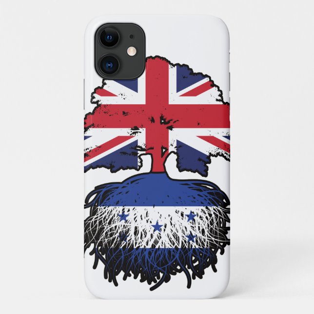 Honduras Honduras British UK Tree Roots Flag Case-Mate iPhone Hülle (Rückseite)