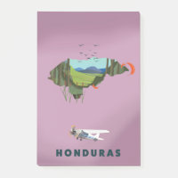 Honduras Illustriertes Reiseplakat