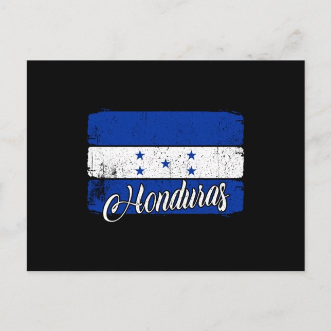 Honduras National Flag Honduras Postkarte (Vorderseite)
