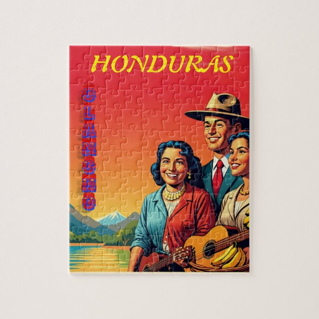  Honduras OLANCHO Retro poster Puzzle (Vertikal)