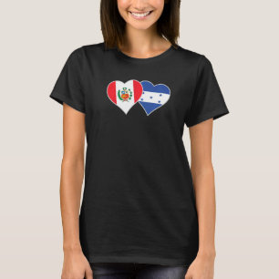 Honduras Peru Herzblut Peru Liebe Peruanische Flag T-Shirt