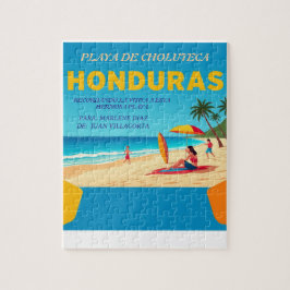 Honduras PLAYA DE CHOLUTECA Retro poster Puzzle