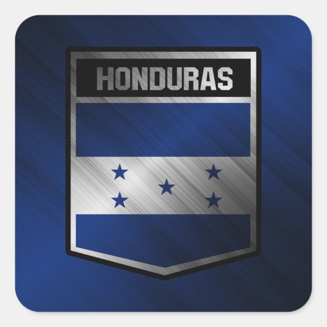 Honduras Quadratischer Aufkleber (Vorderseite)