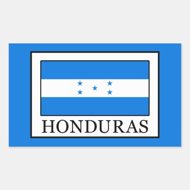 Honduras Rechteckiger Aufkleber (Vorderseite)