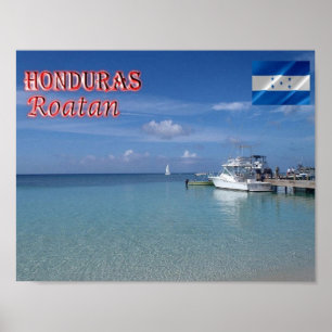Honduras - Roatan - Bucht West - Poster