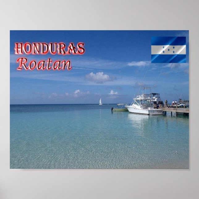 Honduras - Roatan - Bucht West - Poster (Vorne)