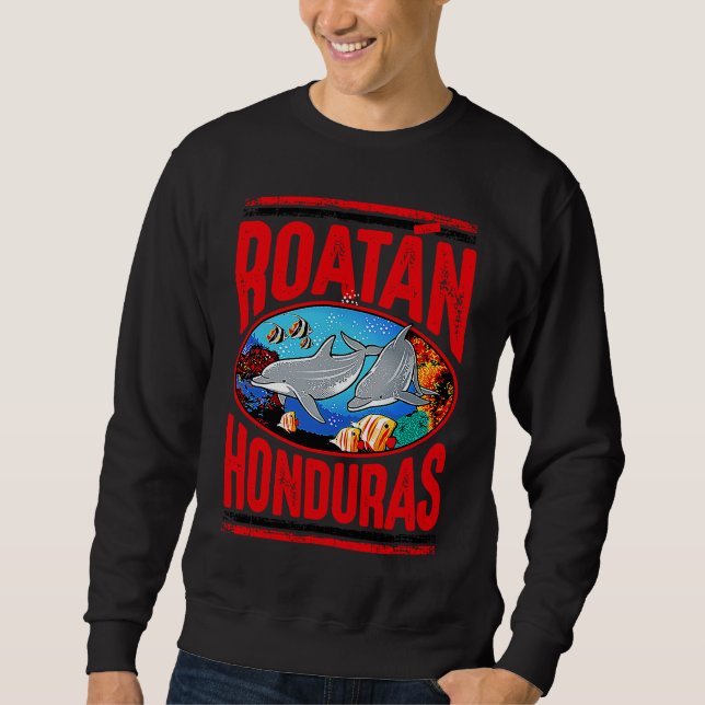 Honduras Roatán Islas de la Bahía Sweatshirt (Vorderseite)