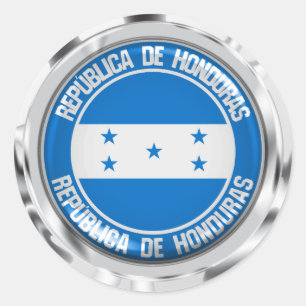 Honduras Round Emblem Runder Aufkleber