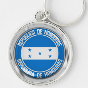 Honduras Round Emblem Schlüsselanhänger