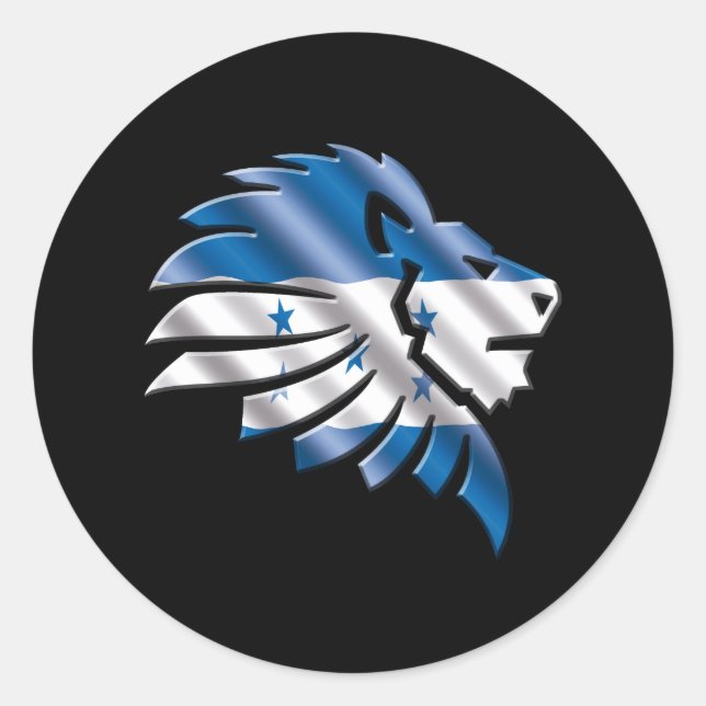 Honduras Runder Aufkleber (Vorderseite)