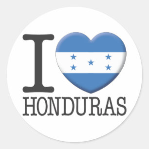 Honduras Runder Aufkleber