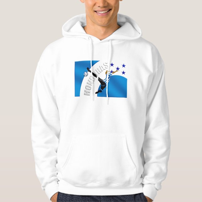 Honduras-Salvetrittfußball-Fußballgeschenke Hoodie (Vorderseite)