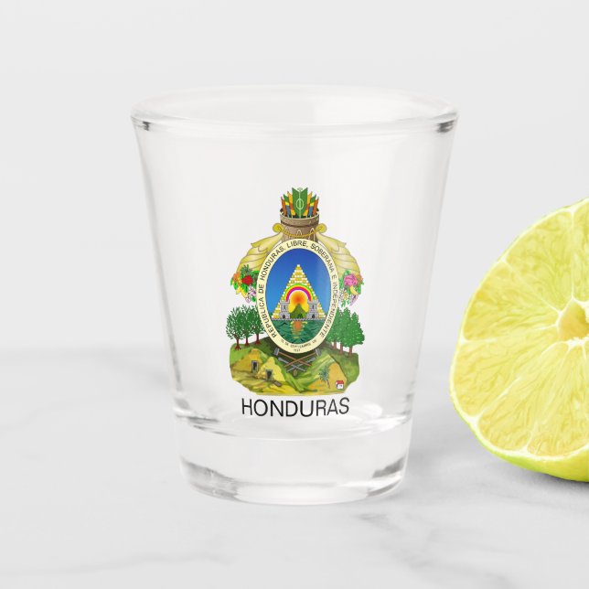 Honduras Schnapsglas (Vorderseite)