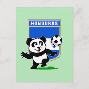 Honduras Soccer Panda Postkarte
