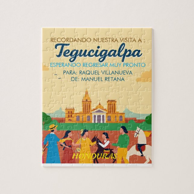  Honduras TEGUCIGALPA DC Retro poster Puzzle (Vertikal)