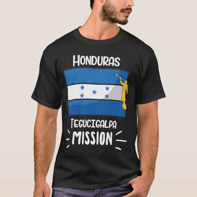 Honduras Tegucigalpa Mormon LDS Mission Missionar T-Shirt (Vorderseite)