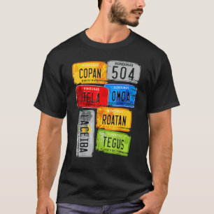 Honduras Touristen-Kennzeichen Copan Tela Omoa T-Shirt