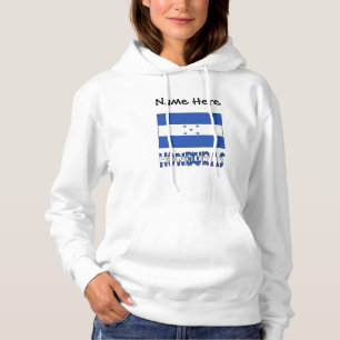 Honduras und honduranische Flagge personalisiert  Hoodie