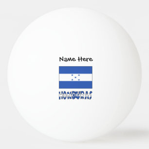 Honduras und honduranische Flagge Personalisiert Tischtennisball