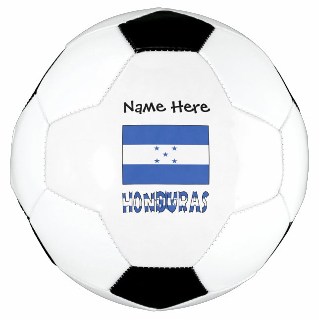 Honduras und Honduras mit Ihrem Namen Fußball B (Vorderseite)