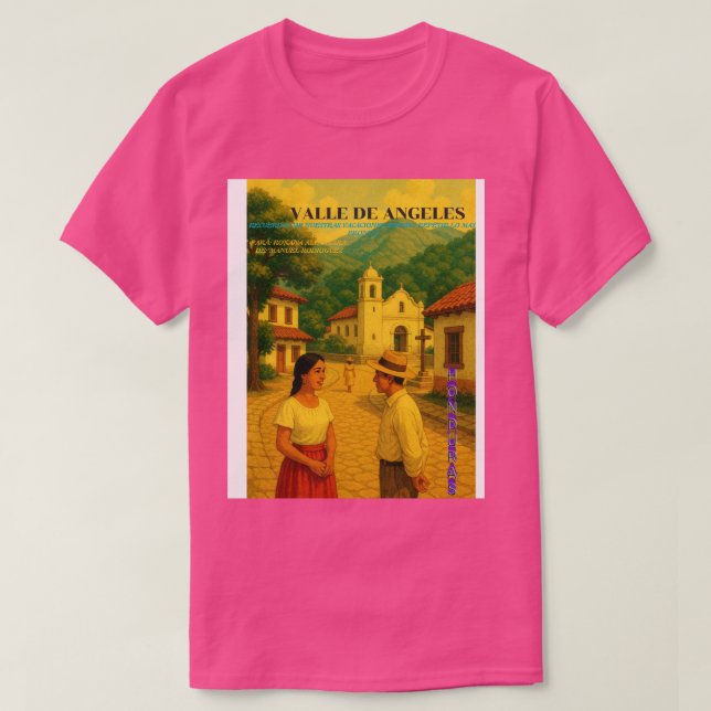  Honduras Valle de Angeles Retro poster T-Shirt (Design vorne)