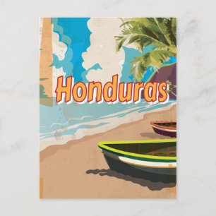 Honduras Vintager Urlaub Poster Postkarte