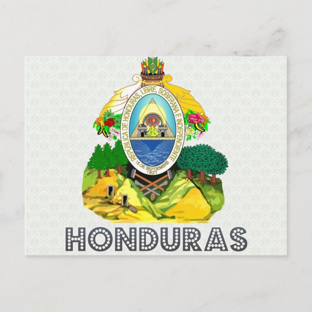 Honduras-Wappen Postkarte (Vorderseite)
