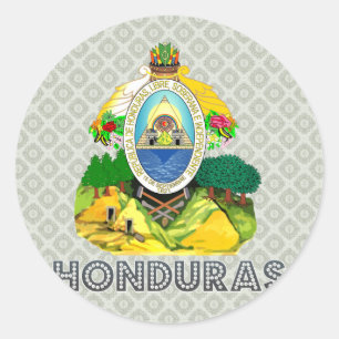 Honduras-Wappen Runder Aufkleber