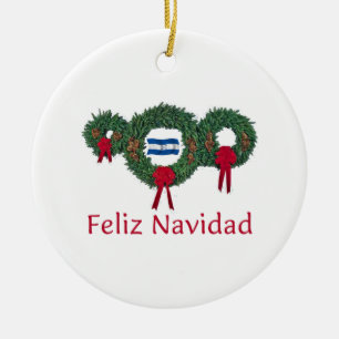 Honduras-Weihnachten 2 Keramik Ornament