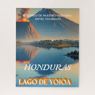 Honduras Yojoa Lake Retro poster Puzzle