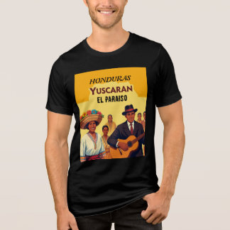 Honduras YUSCARAN Retro poster Tri-Blend Shirt