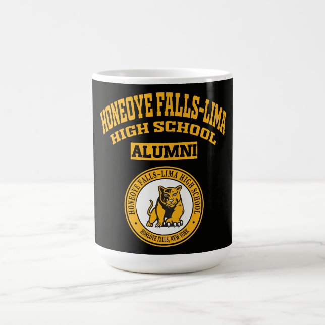 Honeoye Falls-Lima HS NY Alumni-Tasse Kaffeetasse (Mittel)