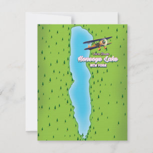 Honeoye Lake New York Karte