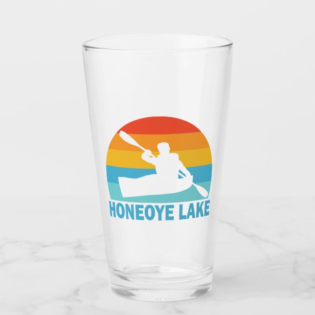 Honeoye Lake New York Kayak Glas (Vorderseite)