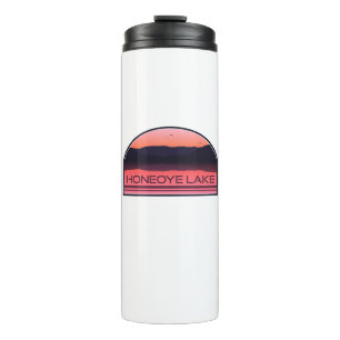 Honeoye Lake New York Red Sunrise Thermosbecher
