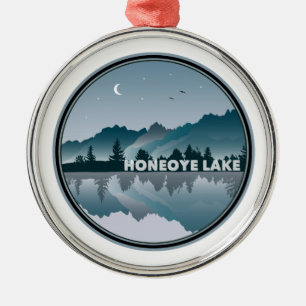 Honeoye Lake New York Reflection Ornament Aus Metall