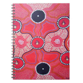 Honey Ant Dreaming Aboriginal Art Foto Notebook Notizblock