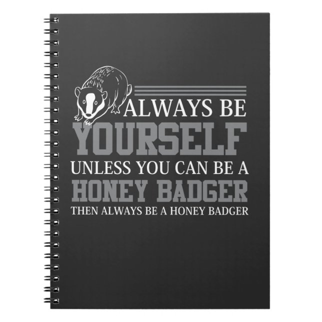 Honey Badger African Mammal Favorite Forest Animal Notizblock (Vorderseite)