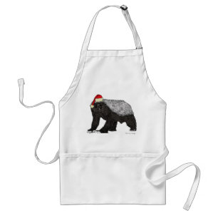 Honey Badger Badass Weihnachten Schürze