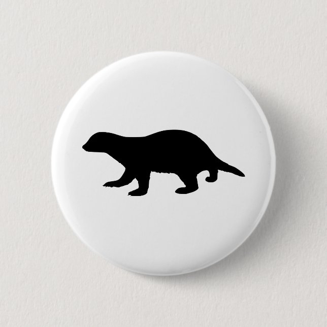 Honey Badger Button (Vorderseite)