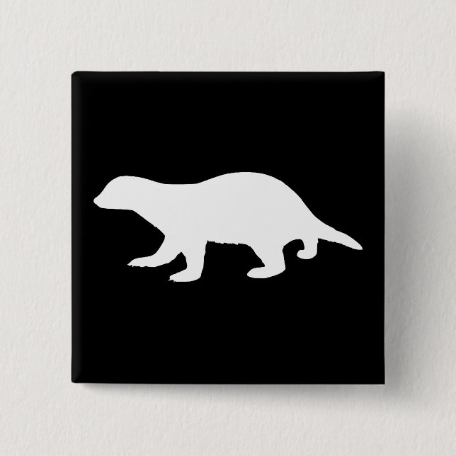 Honey Badger Button (Vorderseite)