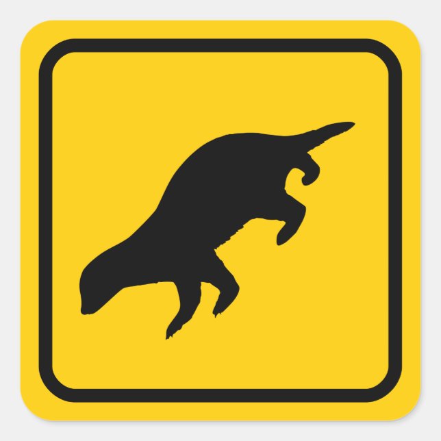 Honey Badger Crossing Sticker (Vorderseite)