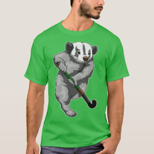 Honey Badger Field Hockey Hockey Stick T-Shirt