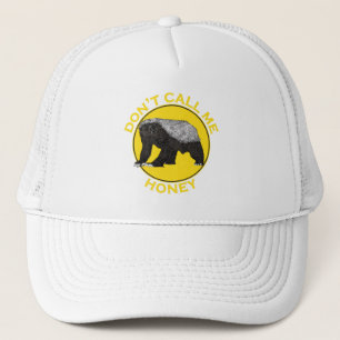 Honey Badger Funny Slogan Nenn mich nicht Yellow P Truckerkappe