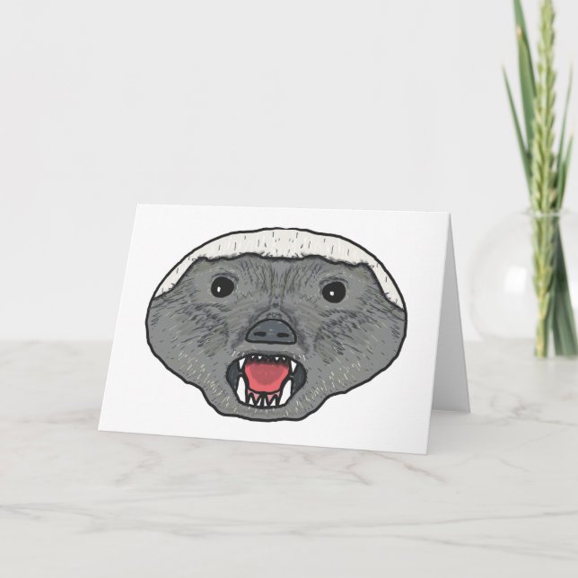 Honey Badger Karte (Vorderseite)