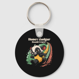 Honey Badger kümmert sich nicht um Süße Tier Lover Schlüsselanhänger